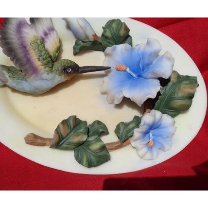 Hummingbird Wall Plaque Plate 3D Wall Art