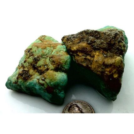 Turquoise Mountain Turquoise Gemstone Carving Cabbing Rough Lot 4