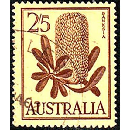 Australia 1959 Flowers 2'5 Used Stamp Banksia