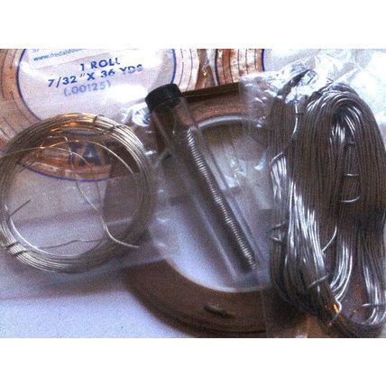Copper foil and solder, for stained glass work etc