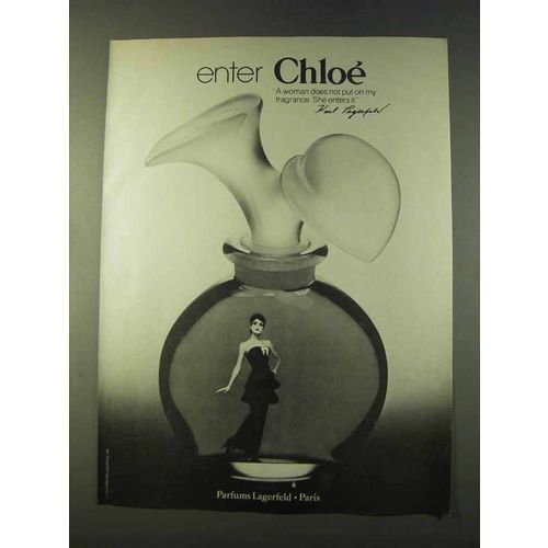 1979 Karl Lagerfeld Chloe Perfume Ad - Enter Chloe