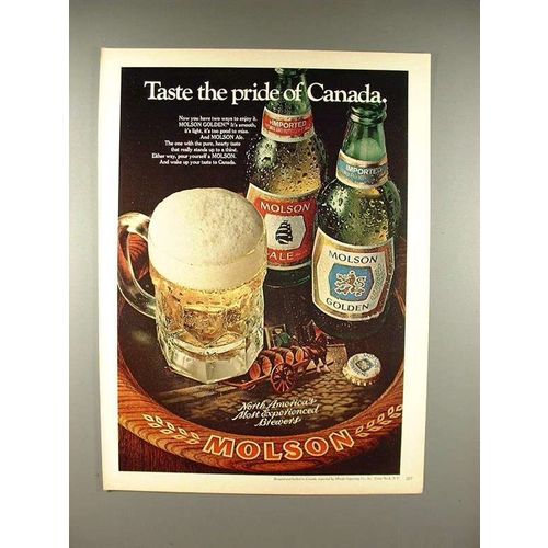 1979 Molson Ale & Golden Beer Ad - Pride of Canada