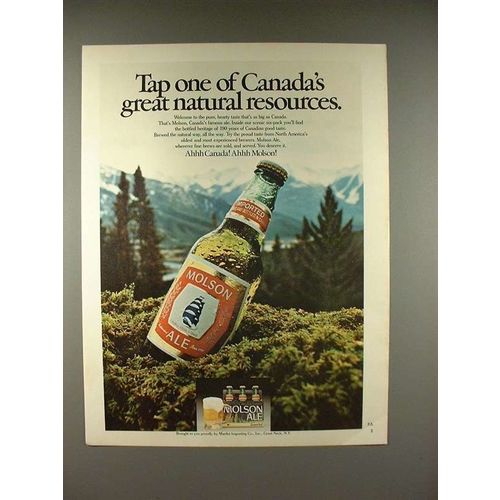 1979 Molson Ale Beer Ad - Canada Natural Resources