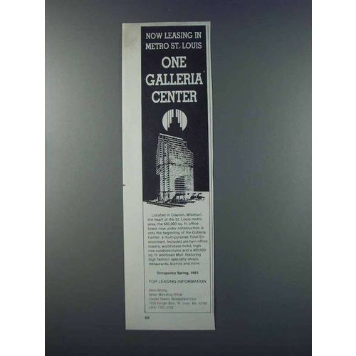 1981 Clayton Towers Development Corp, Missouri Ad