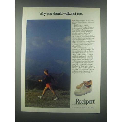 1985 Rockport RocSports Shoes Ad - You Should Walk