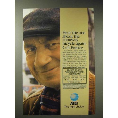 1987 AT&T International Long Distance Ad - France