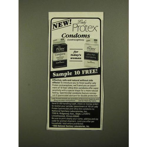 1987 Lady Protex Condoms Ad