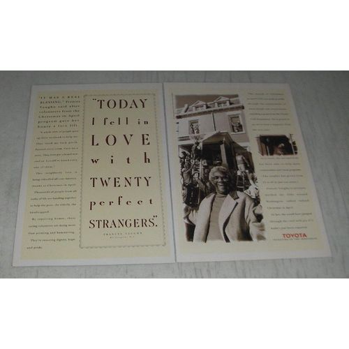 1990 Toyota Cars Ad - Today I fell in love with twenty perfect strangers