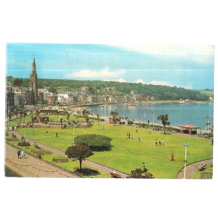 THE ESPLANADE, ROTHESAY, ISLE OF BUTE, SCOTLAND used vintage postcard 1975 pm =