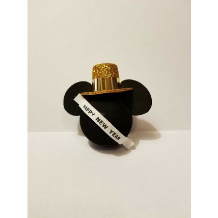 DISNEY'S MICKEY EARS GOLD HAT HAPPY NEW YEARS CAR TRUCK ANTENNA PENCIL TOPPER~NW