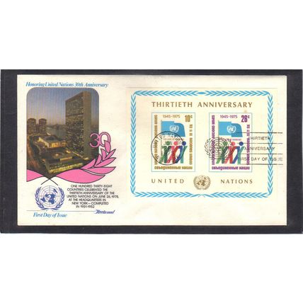 FDC Fleetwood 262 Souvenir Sheet (Cachet-U/A) CV00392