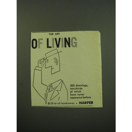 1949 Harper Book The Art of Living by Steinberg Advertisement