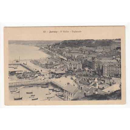 The Esplanade St Helier Jersey Postcard Channel Islands 43