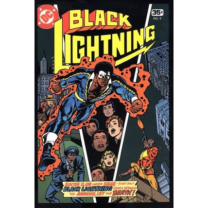 Black Lightning Gotham City Under Seige 1978 Comic Book Postcard