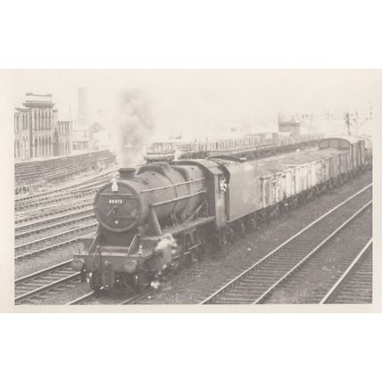 48473 Train At Leeds Station in 1966 Vintage Railway Photo
