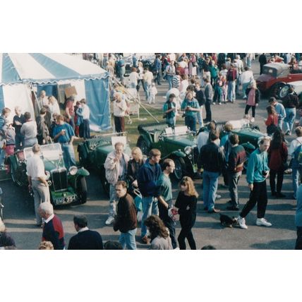MG Classic Car Meeting Brooklands Surrey Postcard