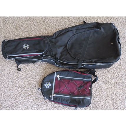 Guitar Gig Bag w/Removable Accessory Sling Bag - Topp Pro Music Gear - Unique