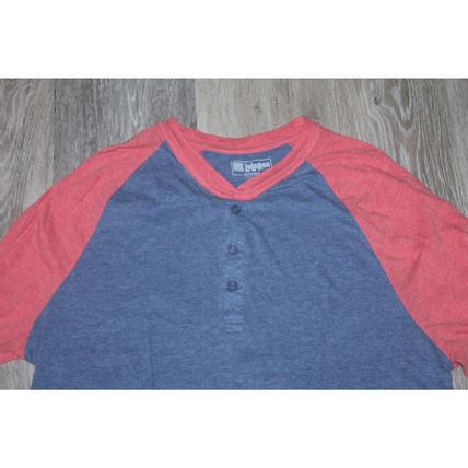 Men's Henley Shirt Size Medium Blue and Pink Mark by LulaRoe Two Tone