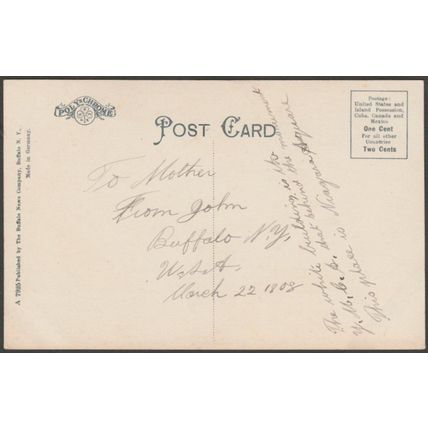 McKinley Monument, Buffalo, New York, c.1905-10 - Buffalo News Co Postcard