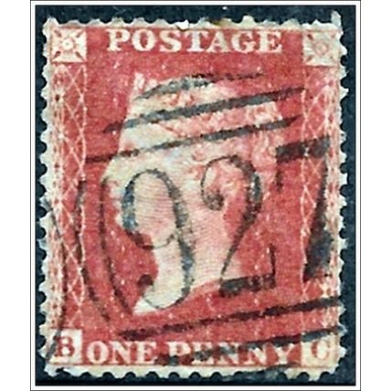 1858 -1864 Queen Victoria - Lge Crown WM 1d red brown C2