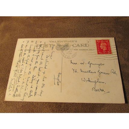 1930s Postcard - Laxey Water Wheel - Isle of Man - Artist / A256