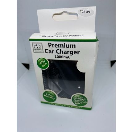 Car charger for iPhone and iPad premium 1000mA New in box Iphone charging