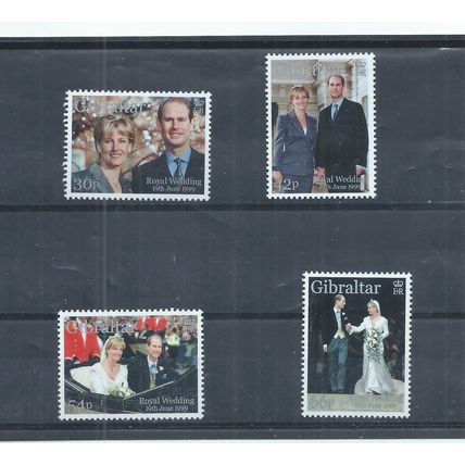 Gibraltar stamps. 1999 Royal Wedding MNH SG 890 - 893 (AH805)