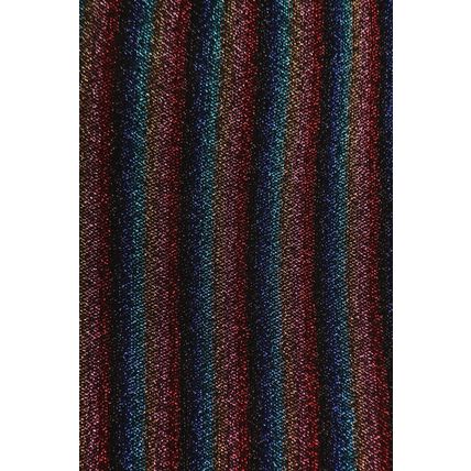 Plus Size Rainbow Striped Sleeveless Short Dress