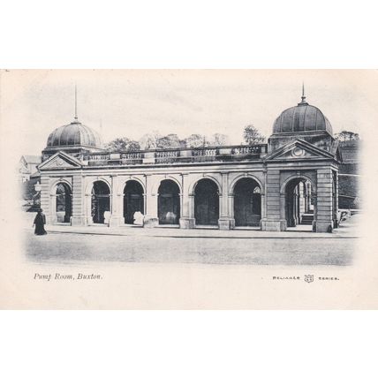 EC148 BUXTON . PUMP ROOM. PRINTED POSTCARD