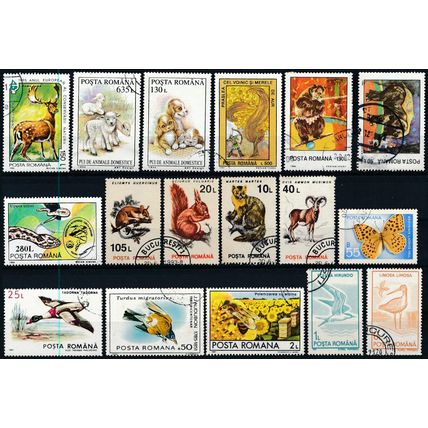 737 Stamp Selection - Romania - Used Hinged & Cancelled to Order