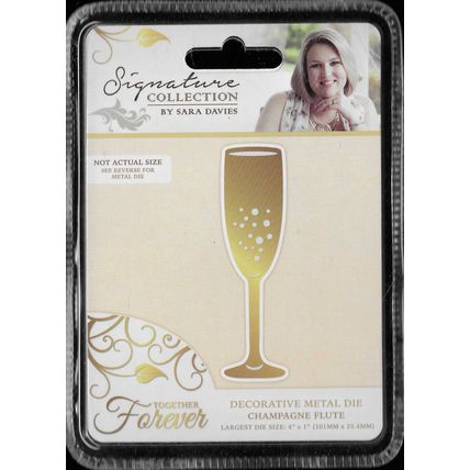 Crafter's Companion. Sara Davies. Champagne Flute Die. Die Cutting Cardmaking