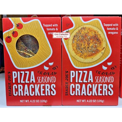Trader Joe's Pizza Seasoned Crackers 4.22oz 120g (2 Boxes)