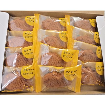 Tayaki Japanese Pancake with Custard Filling 12 Packs 12.69oz 360g (2 Boxes)