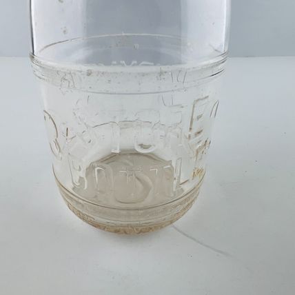 Dairymen's Milk Co Pittsburgh 3¢ Cent Store Pint Bottle Embossed Dairy Glass Vin