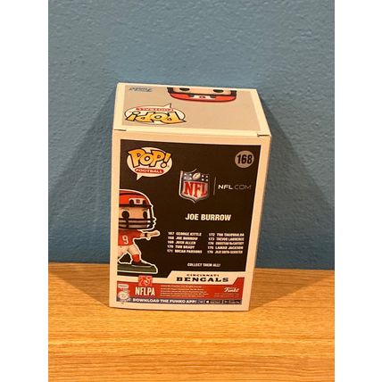 Funko Pop! Joe Burrow #168 Facsimile Laser Autographed Figure (Box & Protector)