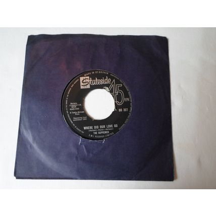 7"NORTHERN SOUL,1964. SUPREMES . WHERE DID OUR LOVE GO. STATESIDE.SS327. EX