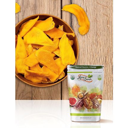 Anna and Sarah Dried Organic Mango, No Sugar Added, No Preservatives, Al-Natural