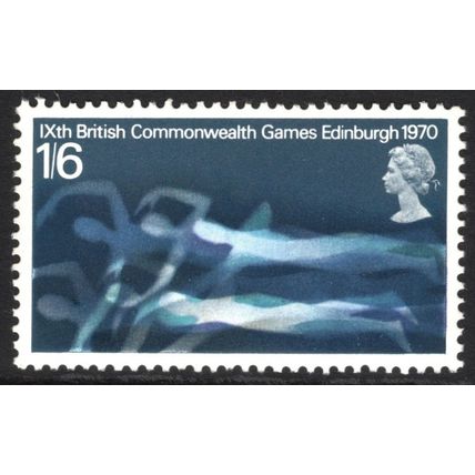 GREAT BRITAIN 1970: IXth BRITISH COMMONWEALTH GAMES - 1/6 MH (G11)