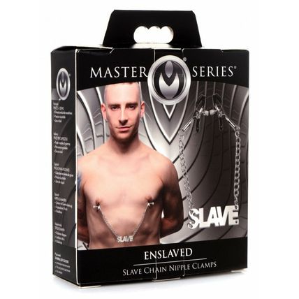 Slave Chain Nipple Clip-On Rings Nipples Master Series Body Chain Sub Dom Sexy