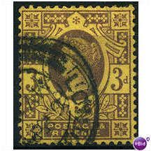 1887 SG202 3d Purple & Yellow Fine Used SG202