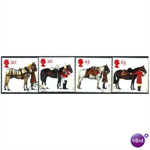 1997 The Queens Horses Set SG1989-1992 Very Fine Used