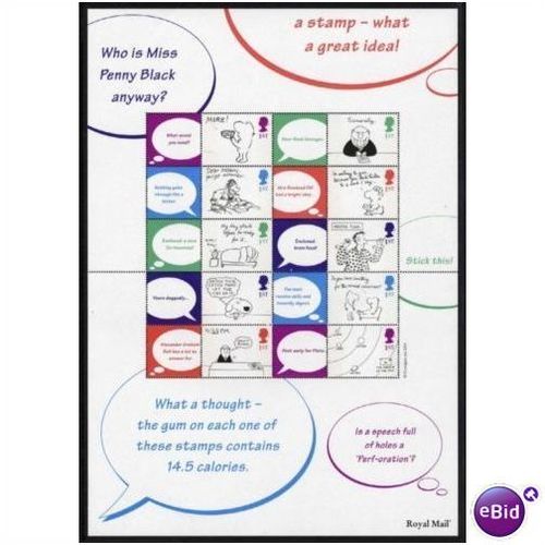 GB 2001 Greetings Cartoons Smiler Sheet Unmounted Mint NHM SG LS6