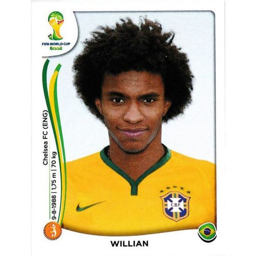 2014 Panini World Cup Soccer Stickers - #46 - Willian