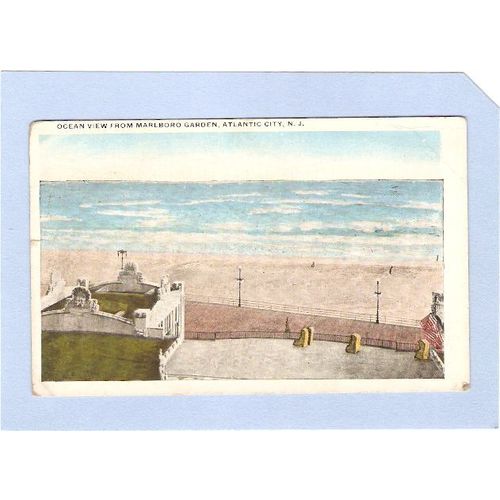 NJ Atlantic City Ocean View From Marlboro Garden nj_box1~90
