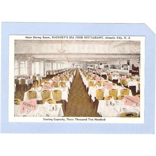 NJ Atlantic City Main Dining Room Hackneys Sea Food Restaurant nj_box1~158