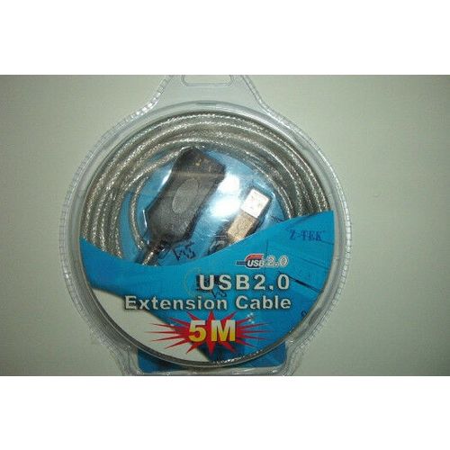 Z-TEK USB 2.0 A Male to A Female Extension Cable - 5M (16 feet) - A must for far