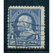 Used 264 1c Benjamin Franklin Barely Clears M02872