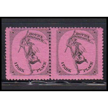 Revenue 20L56 1c Mercury Series Misperfed MNH Pair K0142
