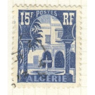 Algeria 1954 - 15f - Courtyard of Bardo Museum - used
