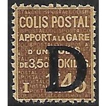 France Pa Mi 104: 1 Fr. 45 brown-ochre/yellow-ochre Overprinted Parcel Stamp